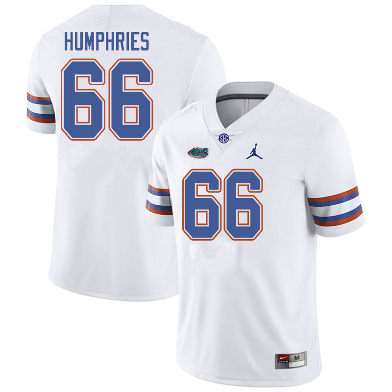 Jordan Brand Men #66 Jaelin Humphries Florida Gators College Football Jerseys Sale-White - Click Image to Close